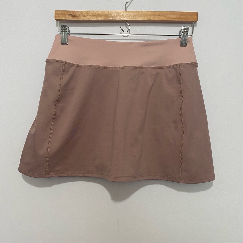Madewell MWL Active Skort Med Pink Mauve Athletic Tennis Running Skirt Pockets